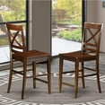 thumbnail image 2 of Quincy X-Back Counter Height Dining Chair with Wooden Seat - Set of 2, 2 of 5