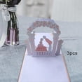 thumbnail image 4 of 3 piezas de tarjetas de invitación de boda elegantes para decoración de aniversario de compromiso de boda, 4 of 8