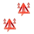 thumbnail image 4 of FRCOLOR 10 pcs  Triangle Reflective Sign Emergency Warning Signs Car Reflective Roadside Signs Safety Road Sign Warning Triangles For Vehicles, 4 of 7
