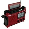 thumbnail image 3 of Kaito KA500 Voyager 5-way Powered Emergency AM/FM/SW NOAA Weather Alert Radio with Solar Dynamo Crank Flashlight and Reading Lamp - Red, 3 of 4
