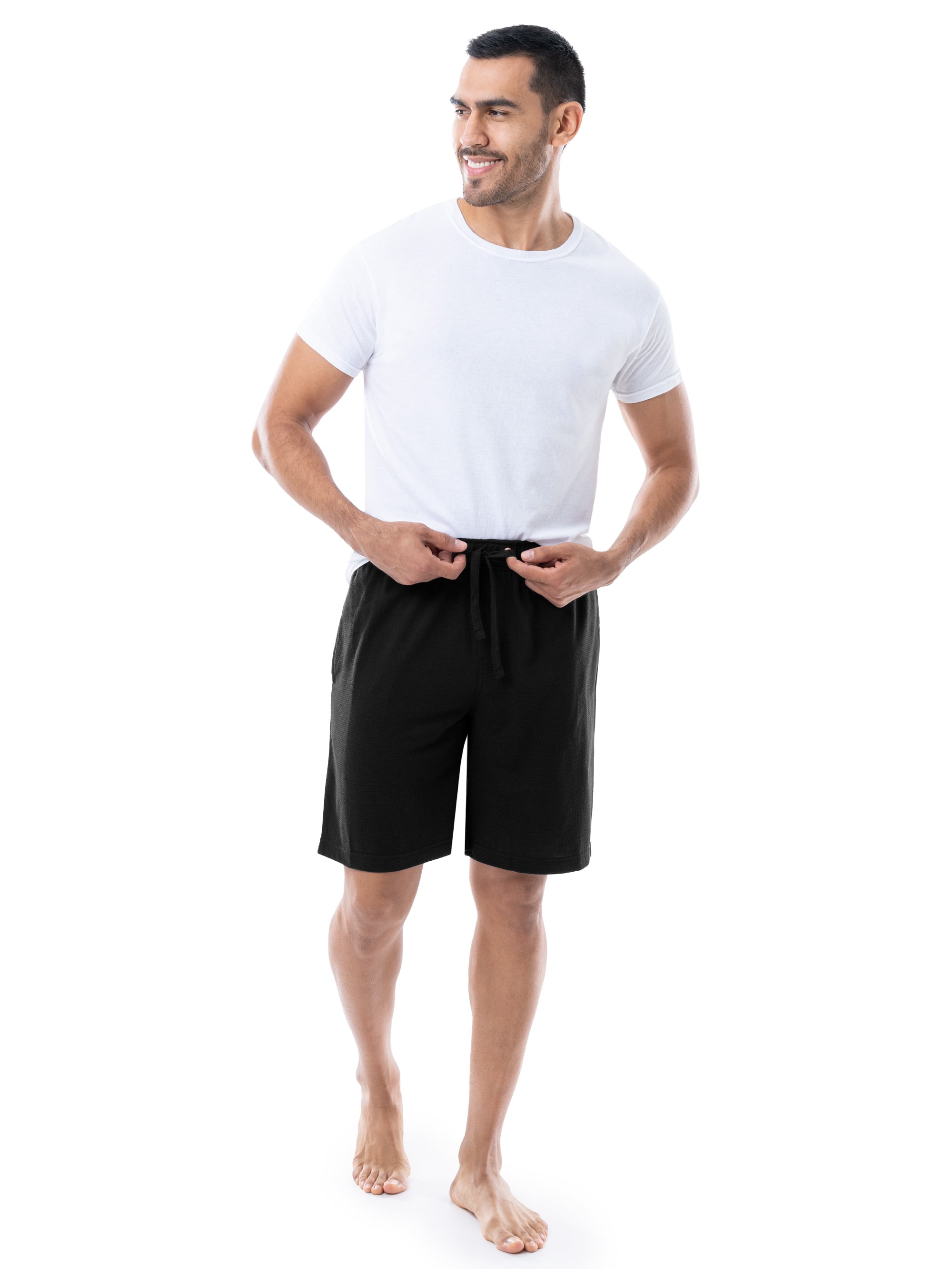 Fruit of the Loom Men's and Big Men’s Breathable Mesh 2-Pack Knit Sleep Pajama Short, S-2XL