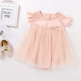 thumbnail image 2 of Gibobby Vestido invierno mujer Vestido de tul sólido de manga larga con volantes para niñas recién nacidas(Rosa, 0-3 Meses), 2 of 5