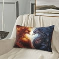 thumbnail image 6 of Fotbe Red And White Fire Bird Pillow Cases - Envelope Closure - Luxury, Extra Soft, Cooling Pillow Covers - Wrinkle, Fade, Stain Resistant-16"x24", 6 of 8