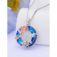 thumbnail image 2 of JKR Birthstone Necklace for Women 925 Sterling Silver Rose Flower Heart Pendant Necklaces Anniversary Jewelry Birthday Christmas Gifts for Her Wife Girlfriend, 2 of 10