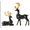 Gold3, variant on Clearance 2PCS Christmas Reindeer Table Ornaments Christmas Decoration Indoor Decoración De Navidad Para Sala Decoracion Navideña Interior Christmas Decorations for Home Indoor Outdoor Resin Black