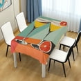 thumbnail image 4 of Yayeee Tablecloths 60" x 60" Rectangle Wrinkle Resistant Party Table Cover, Green Glasses, 4 of 8