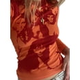 thumbnail image 1 of Mialoley T-shirt Femme à Manches Longues avec Imprimé Amusant, Style Tête de Femme, 1 of 2