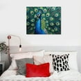 thumbnail image 4 of COMIO  Animal Canvas Wall Art Peacock Showing Its Beautiful Feathers Picture Print on Canvas for Modern Home Bedroom Decoration, 4 of 4
