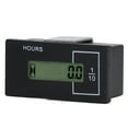 Excavator Hour Meter LCD Display Universal Built in Chip Multiple Uses