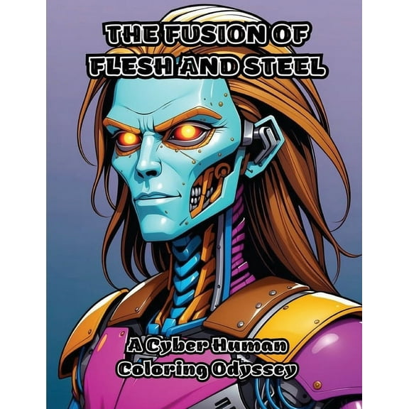 The Fusion of Flesh and Steel: A Cyber Human Coloring Odyssey, (Paperback)
