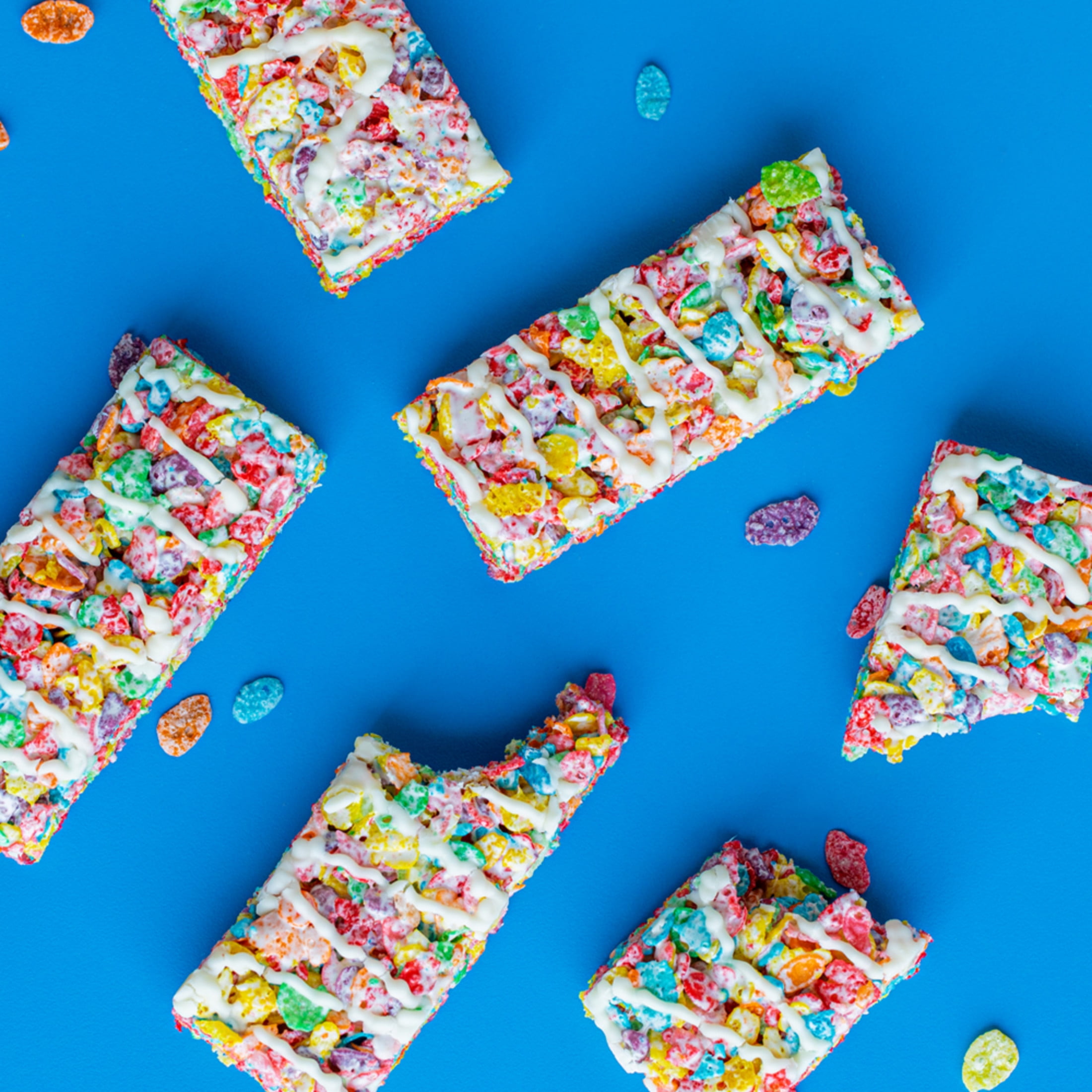 Post Fruity PEBBLES Treats, Crunchy Ready-to-Eat, Shelf-Stable 8 Count Box