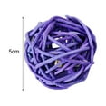 thumbnail image 2 of Walbest Pattan Balls Wicker Ball Birds Toy Quaker Parrot Parakeet Chewing Toys Pet Bite Toys for Budgies Conures Hamsters Ball Orbs Crafts DIY Accessories Vase Fillers, 1Pc, 2 of 6