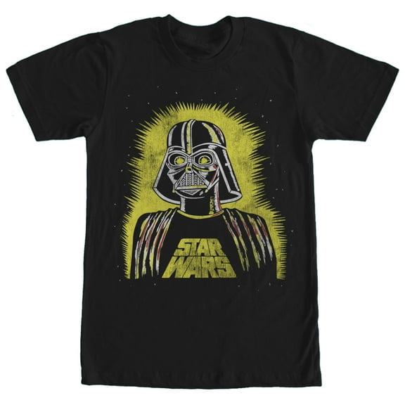 Men's Star Wars Darth Vader Retro Graphic Tee Black Small