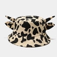 thumbnail image 3 of Kcolen Cute Bucket Hat Beach Fisherman Hats for Men Women, Cow Print Wide Brim Bucket Hat Cow Hat Cute Casual Outdoor Sun Hat,Yellow, 3 of 5