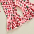 thumbnail image 6 of Cjfdfy Newborn Baby Girls Christmas Outfit My 1St Christmas Letter Print Romper With Plaid Pants Headband Three-piece Set Cute Christmas Fall Winter Clothes, 6 of 7