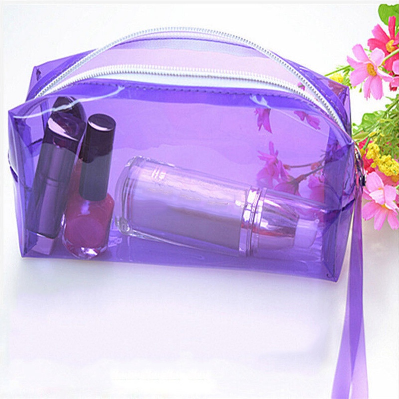AkoaDa Clear Various Color Zipper Stationery Pencil Case Cosmetic Bag Pouch Storage UK Walmart