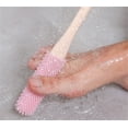 thumbnail image 6 of Long Handled Foot Brush,Happon 15.7" Foot Scrubber with Long Handle,Foot Cleaner for Shower,Feet Cleaning Brush for Shower, Long Handled Brush to Wash Feet 2Pack, 6 of 7