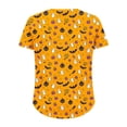 thumbnail image 5 of Axdhxbd Womens Plus Size Halloween Loose Casual Short Sleeve Crew Neck T-Shirts Cute Halloween Graphic Tees Fashion Holiday Party Tops M-5XL, 5 of 6