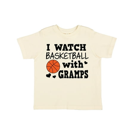 

Inktastic I Watch Basketball with Gramps Gift Toddler Boy Girl T-Shirt