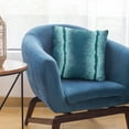 thumbnail image 5 of Plutus Teal Fluffy Fields Animal Faux Fur Luxury Throw Pillow - Double sided 24" x 24", 5 of 5
