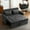 Black, variant on Harper & Bright Designs Loveseat with Pull Out Bed, Convertible Tufted Sleeper Sofa Bed with Adjustable Backrest, Chenille Pull Out Bed with USB Charging Ports for Apartments Small Spaces, Black
