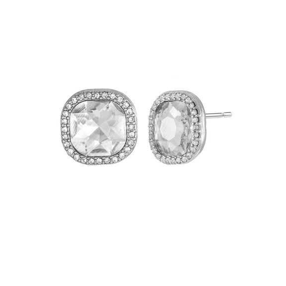 Time and Tru Women's Crystal Stud Earring