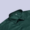 thumbnail image 6 of JTieacloth Business Casual Shirt Men's Dress Shirts Solid Long Sleeve Stretch Formal Shirt Business Casual Button Down Shirts Green, 6 of 6