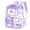 #1-Purple, variant on Clear Backpack for School, Waterproof Large Capacity Backpack Transparent Shoulder Rucksack for Commute Travel Office Daily Use