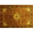 thumbnail image 1 of Ahgly Company Machine Washable Indoor Rectangle Persian Yellow Traditional Area Rugs, 2' x 4', 1 of 4