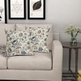 thumbnail image 6 of Chinoiserie Pillow Covers 16x16 Inch Set of 2 Blue Grey Vintage Farmhouse Floral Pattern Print Decorative Throw Pillowcases Antique Seasonal Flower Outdoor Cushion Cases Decor for Sofa Couch Bed, 6 of 6