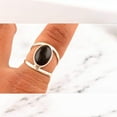 thumbnail image 2 of Black onyx Gemstone Ring, Statement Handcrafted Ring, 925 Sterling Silver Ring, Boho Ring, Black Stone Ring, Boho Jewelry Gift For Her Ring,, 2 of 4