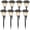 White, variant on Maggift 6 pack Solar Torch Lights with Flickering Flame, Waterproof, Dusk to Dawn LED Lights for Garden Patio Pathway Walkway Landscape, Black