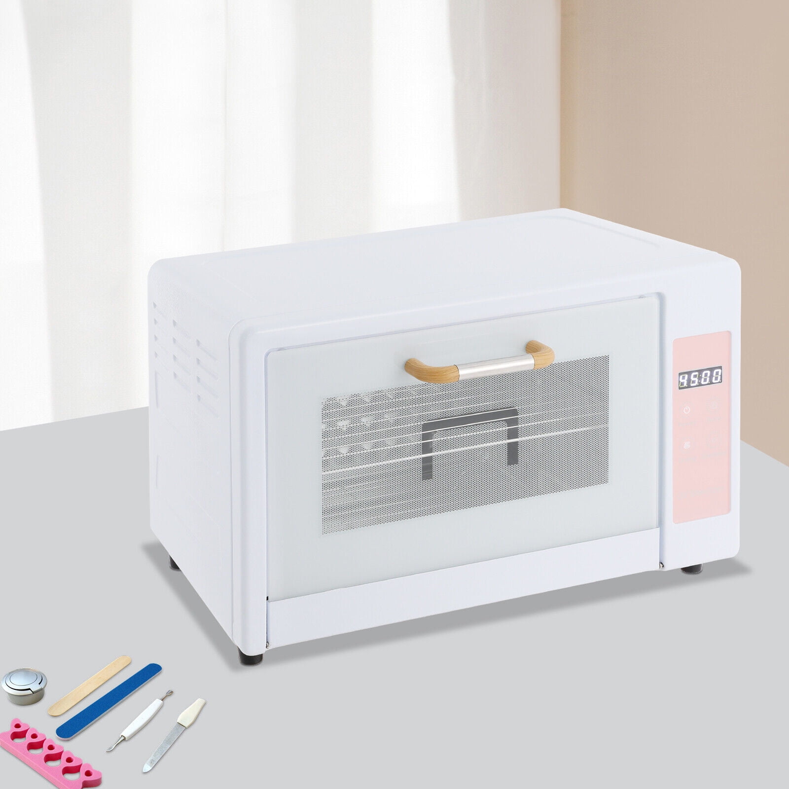 Miumaeov 24L Sanitizer Dryer Desktop Multifunctional Dryer Machine Drying Case Rectangular Stainless Steel 230W