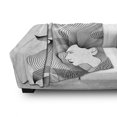 thumbnail image 2 of Abstract Woman Soft Flannel Fleece Throw Blanket, Monochrome Interpretation of a Women with Long Digitally Striped Hair, Cozy Plush for Indoor and Outdoor Use, 50" x 60", Grey and White, by Ambesonne, 2 of 5