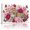 B, variant on XaaKee Floral Leopard Bloom Pink Leopard Flowers Art Prints Canvas Wall Art Prints Inner Framed 18*12Inch