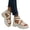 White, variant on Women's Fashion Studded Platform Strappy Sandals Lightweight Open Toe Chunky Heel Gladiator Sandal with Buckles Black Size 7.5