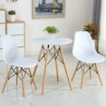 thumbnail image 6 of Costway Set of 2 Mid Century Modern Style Dining Side Chair Wood Leg White, 6 of 10