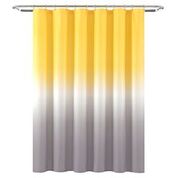 Yellow and Gray Details about / Lush Decor Umbre Fiesta Shower Curtain 72/" x 72/"