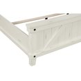 thumbnail image 2 of Industrial White Queen Bed With Flavor And Solid Wood Frame Style In Birch Veneer Side Rails, 2 of 4