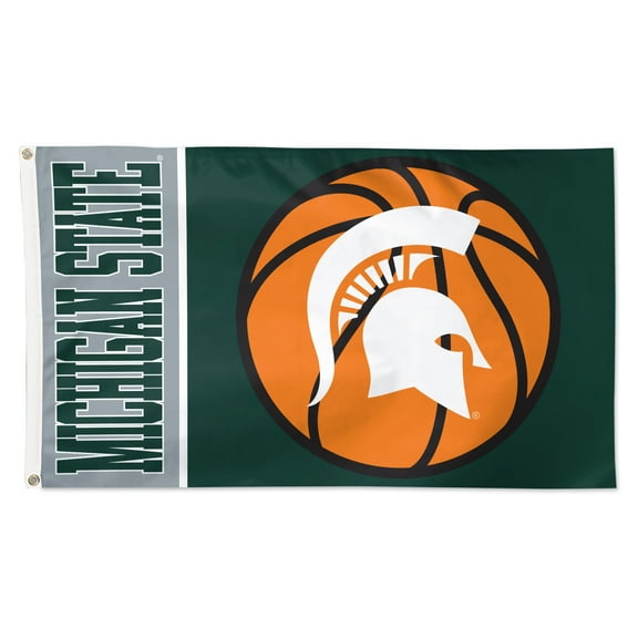 WinCraft Michigan State Spartans 3' x 5' Basketball Deluxe Single-Sided Flag
