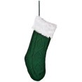 thumbnail image 1 of Cable Knit Christmas Stocking,21.7In Large Hand-Knitted Xmas Stockings Xmas Tree Christmas Decoration for Family Holiday Xmas Party Decor Professional Design, 1 of 7