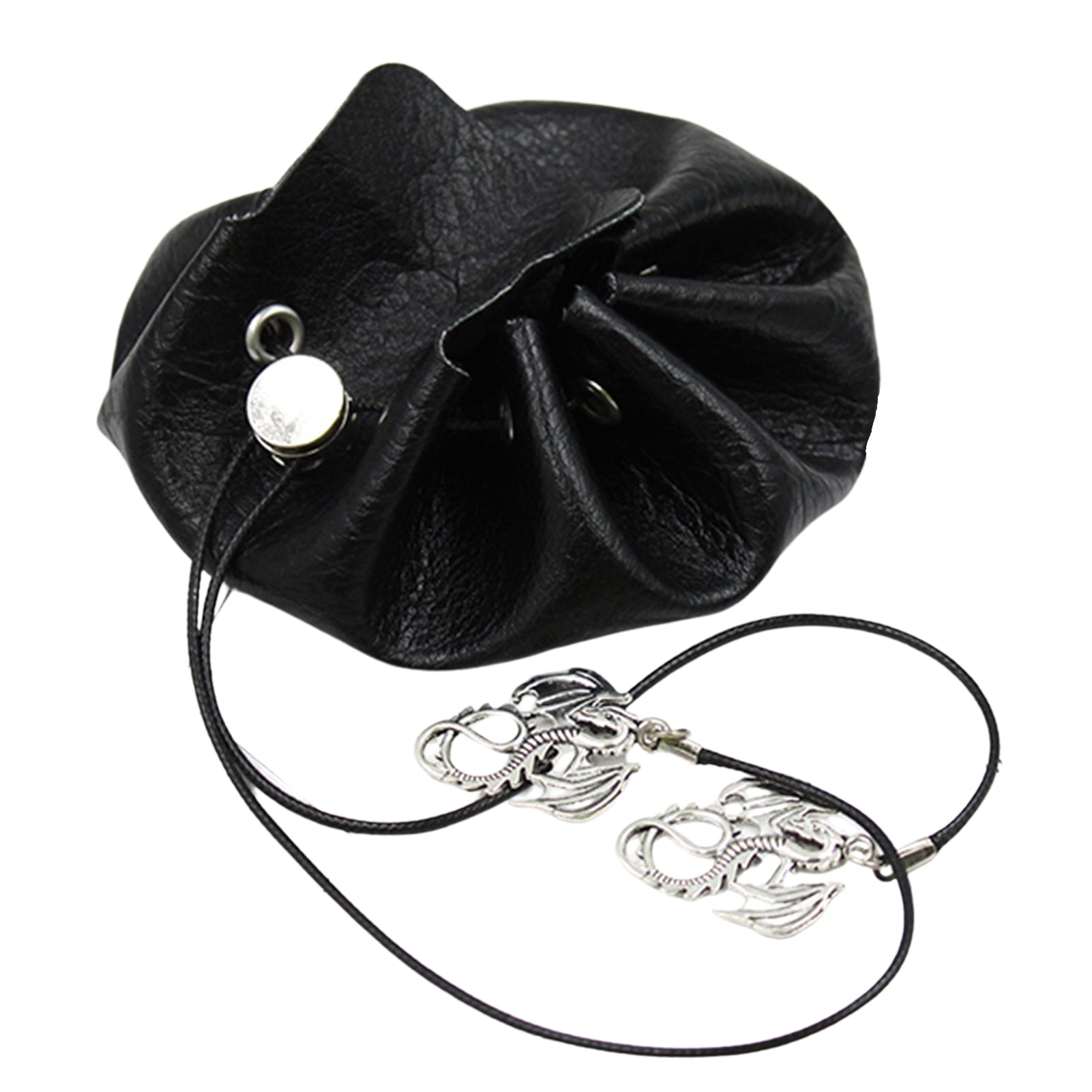 Women Mini Zipper PU Leather Storage Bag For Earphone Coin Purse Gifts L 