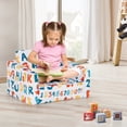 thumbnail image 3 of Topbuy 2-in-1 Convertible Kids Sofa Flip Open Couch w/Sturdy Sponge Construction&Velvet Fabric Multi-Color, 3 of 9