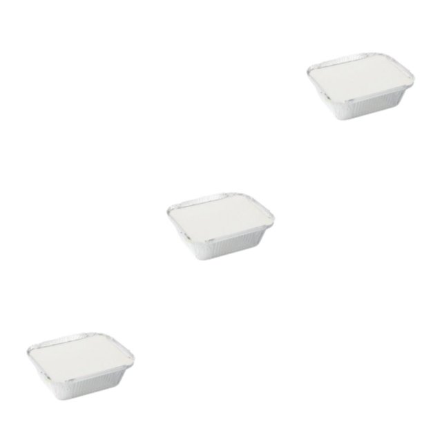 Inteprter Caja de papel de aluminio de 20 piezas con ranura - Fiambrera desechable segura e higiénica resistente a altas temperaturas e Type1 NO1