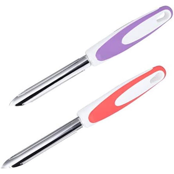 ABCISI Pepper Corer, Zucchini Cucumber Corer, Set of 2, Stainless Steel Core Deseeder Core Remover Tools Kitchen Supplies