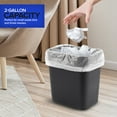 thumbnail image 6 of Stock Your Home Clear 2 Gallon Trash Bag (100 Pack) Un-Scented Small Garbage Bags for Bathroom Can, Mini Waste Basket Liner, Plastic Liners for Office Trashcan and Dog Poop, Bulk Household Supplies, 6 of 7