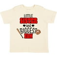 thumbnail image 3 of Inktastic Little Sister and Biggest Fan Baseball Glove and Bat Girls Toddler T-Shirt, 3 of 5