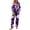 Purple, variant on Pink Halloween Womens Pajamas Polyester,Spandex 2026 Fall Funny Loungewear Sets Button Long Sleeve Tops Matching Sleeppants Cute Pjs Silk Set S