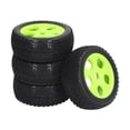 thumbnail image 1 of RC Wheels And Tires, Rubber RC Short Course Truck Tires Fine Processing Better Traction 4PCS  For 1/10 RC Car ANGGREK Verde, 1 of 8