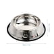 thumbnail image 4 of Cuenco antideslizante para mascotas, diseño con huella, ideal para gatos y perros pequeños y medianos, hecho de acero inoxidable de alta calidad, fácil de limpiar, diámetro de base de 18 cm., 4 of 6